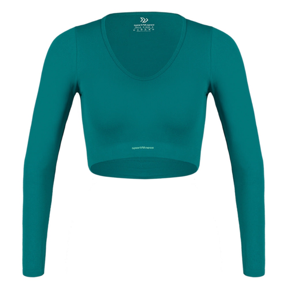 Top Seamless Shake Azul Jade