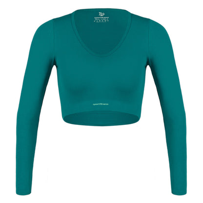 Top Seamless Shake Azul Jade